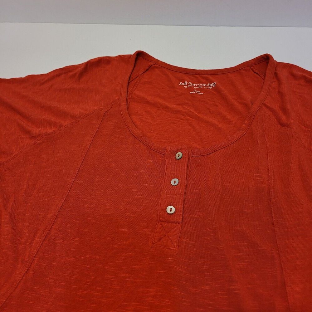 Soft Surroundings, Red Tunic top,‎ size Large